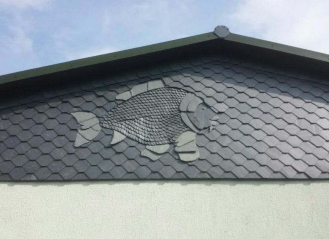 Schieferfassaden und Ornamente