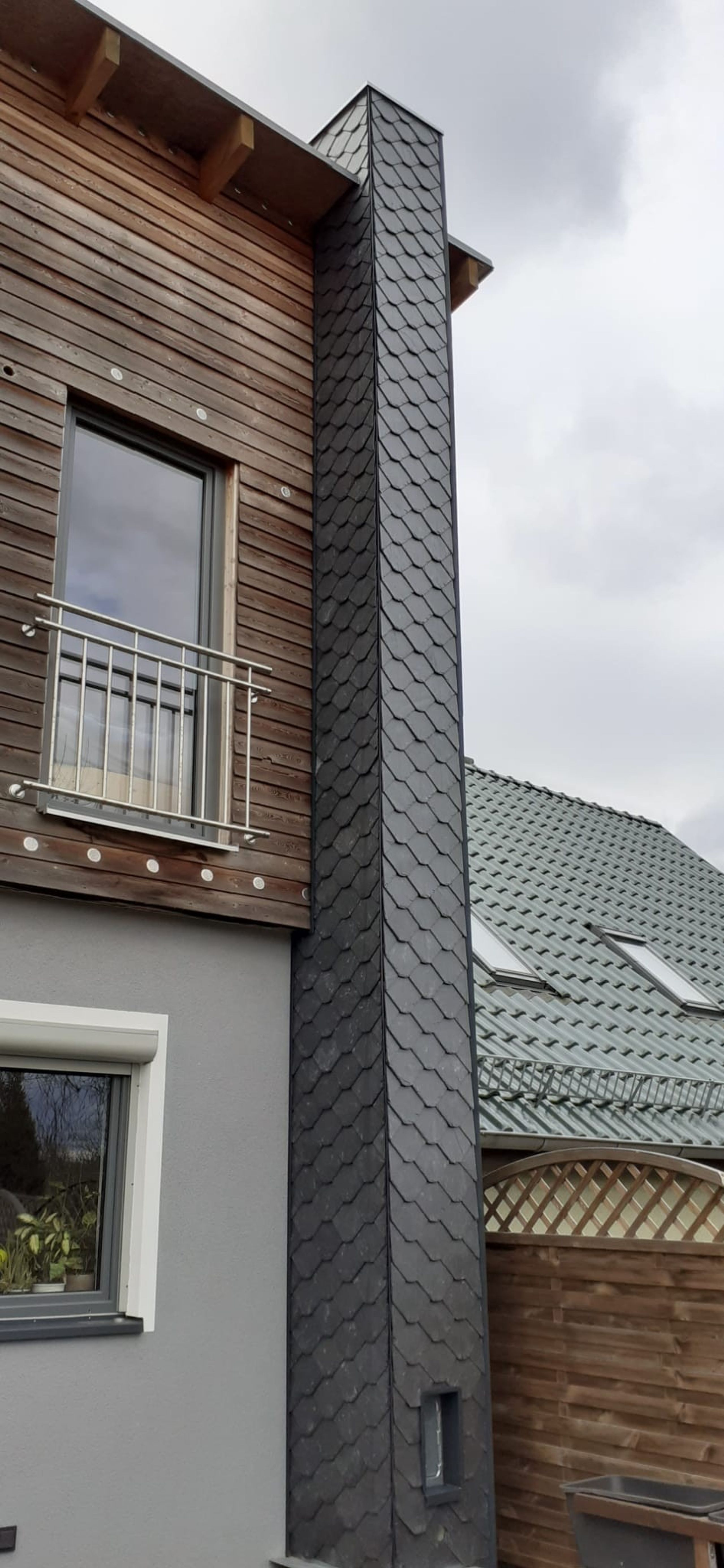 Schieferfassaden und Ornamente